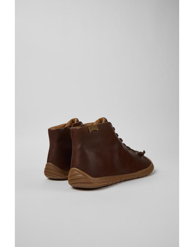 캠퍼 캠퍼 Peu Path+ 레더 앵클부츠 K300558-005 BROWN 브라운 착용컷