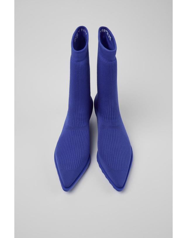 캠퍼 캠퍼 여성 앵클부츠 x 이세이미야케 K400865-004 BLUE 블루 착용컷