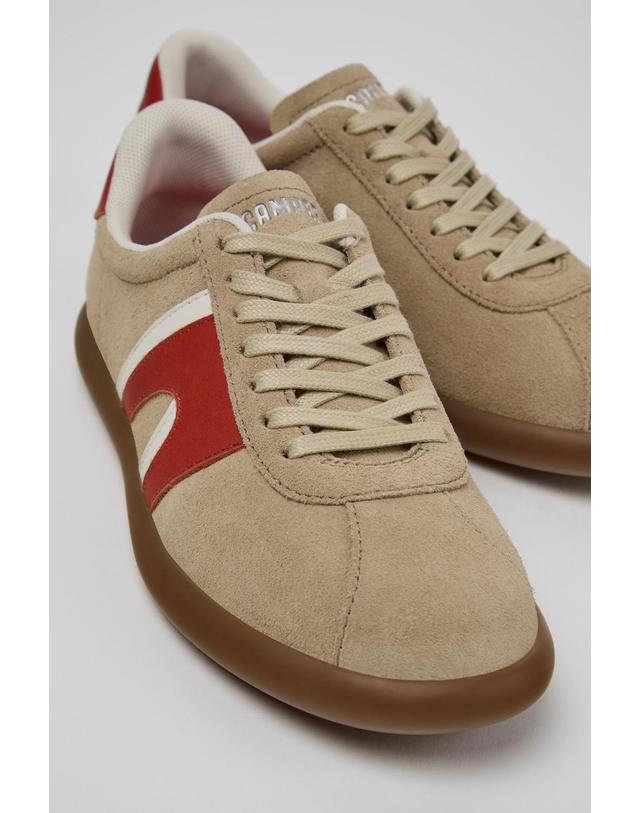 캠퍼 캠퍼 Pelotas Soller 스웨이드 스니커즈 K201608-036 BEIGE 베이지 착용컷