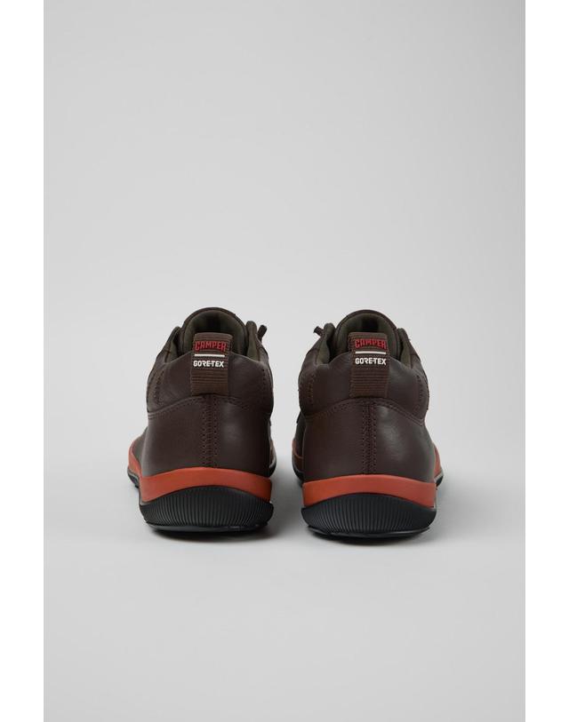 캠퍼 캠퍼 Peu Pista GM 레더 앵클부츠 K300285-048 BROWN 초콜릿 착용컷