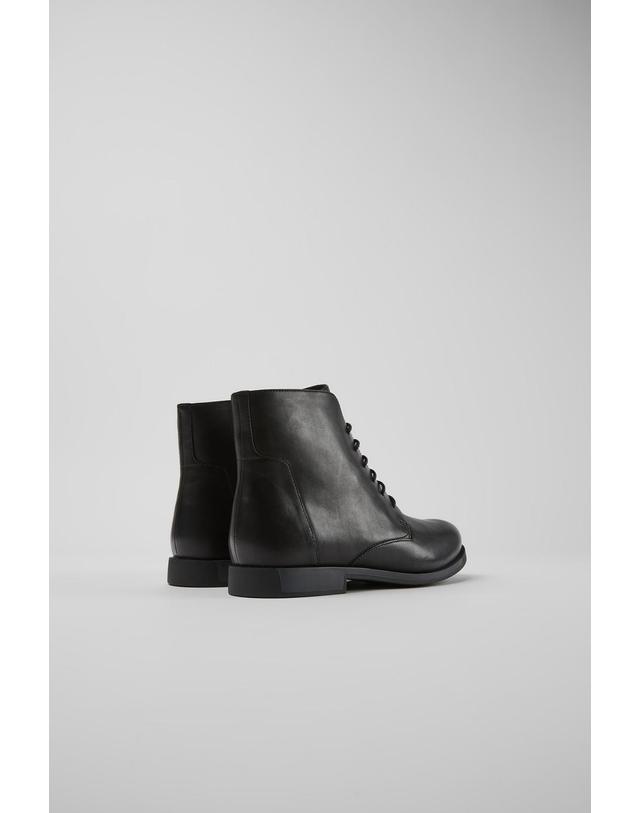 캠퍼 캠퍼 Bowie 레더 레이스업 앵클부츠 K400022-006 BLACK 블랙 착용컷