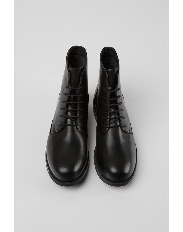 캠퍼 캠퍼 Bowie 레더 레이스업 앵클부츠 K400022-006 BLACK 블랙 착용컷