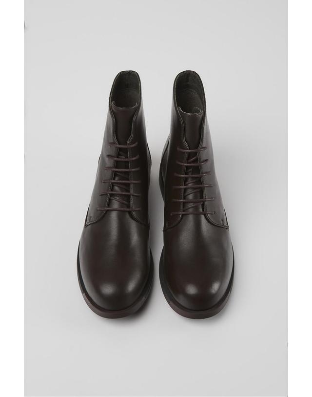 캠퍼 캠퍼 Bowie 레이스업 앵클 부츠 K400022-005 BROWN 초콜릿 착용컷