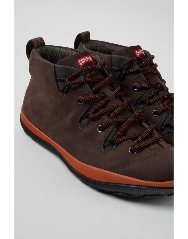 캠퍼 캠퍼 Peu Pista GM 남성 앵클부츠 K300557-003 BROWN 브라운 착용컷