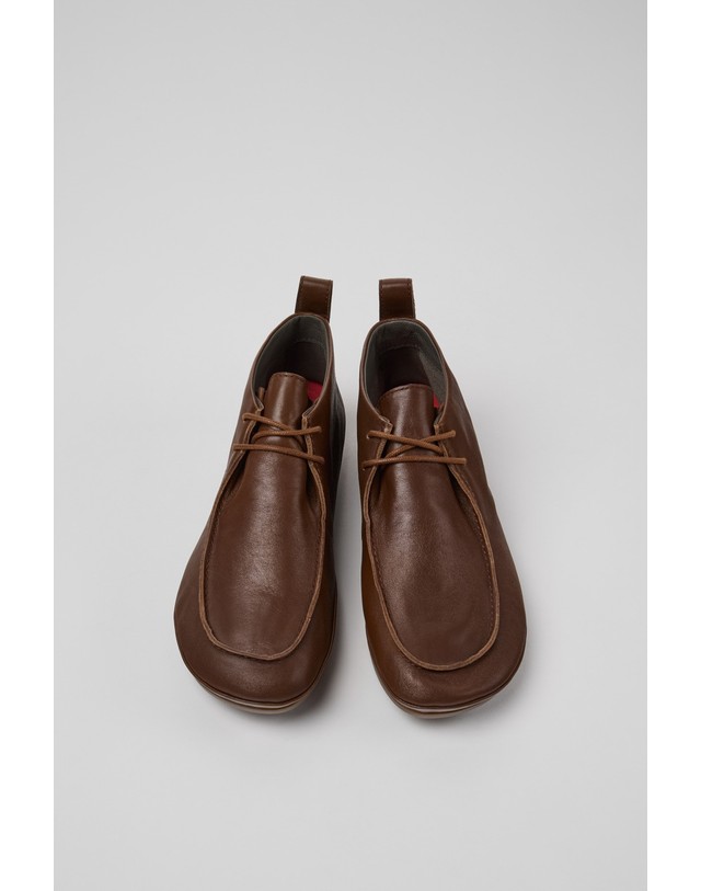 캠퍼 캠퍼 Right Nina 여성 앵클부츠 K400805-005 BROWN 브라운 착용컷
