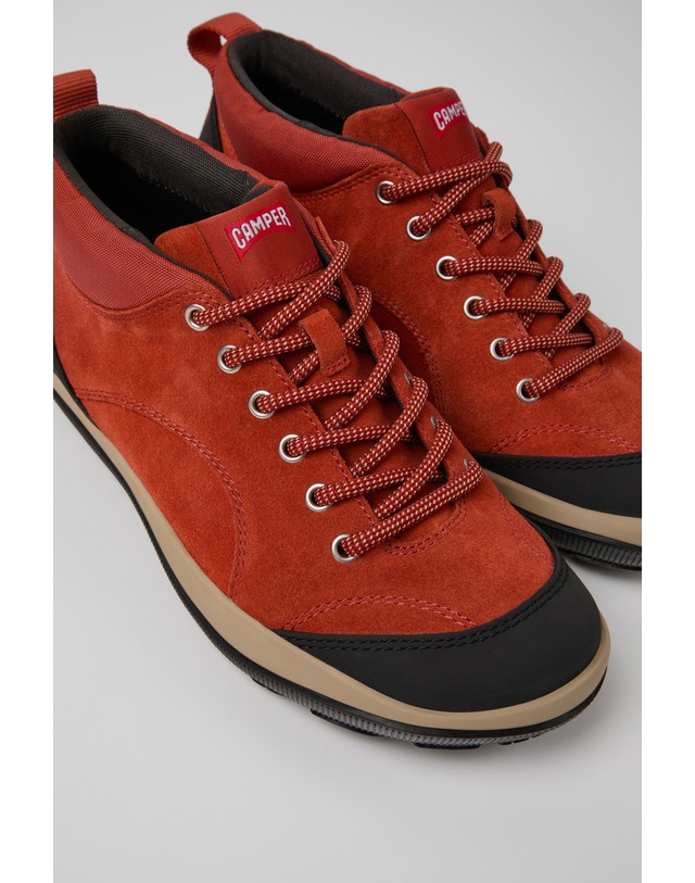 캠퍼 캠퍼 Peu Pista GM 남성 앵클부츠 K300556-003 RED 레드 착용컷