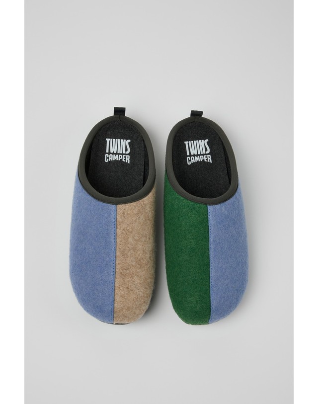 캠퍼 캠퍼 Twins 슬라이드 슬리퍼 K100824-007 MULTICOLOR 멀티컬러 착용컷