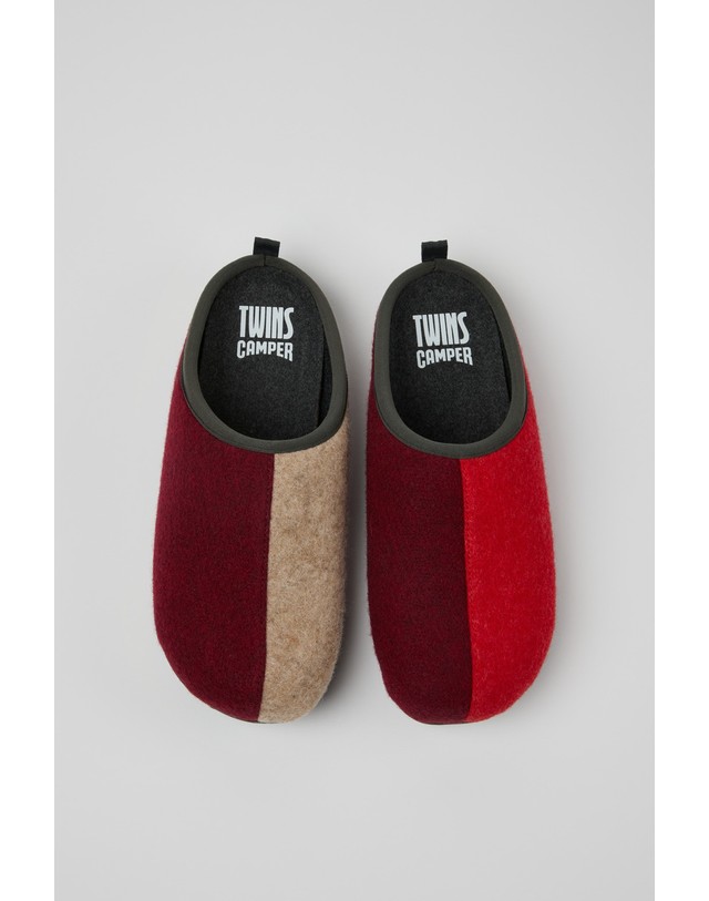 캠퍼 캠퍼 Twins 슬라이드 슬리퍼 K100824-008 MULTICOLOR 멀티컬러 착용컷