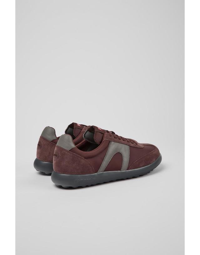 캠퍼 캠퍼 버건디 남성 스니커즈 Pelotas XLite K100545-036 BURGUNDY 레드 착용컷