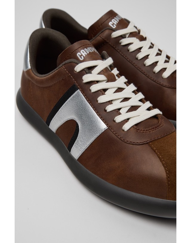 캠퍼 캠퍼 Pelotas Soller 남성 스니커즈 K100937-040 BROWN 브라운 착용컷