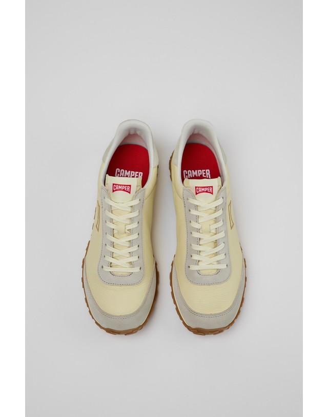 캠퍼 캠퍼 Drift Walk 남성 스니커즈 K101097-010 BEIGE 베이지 착용컷