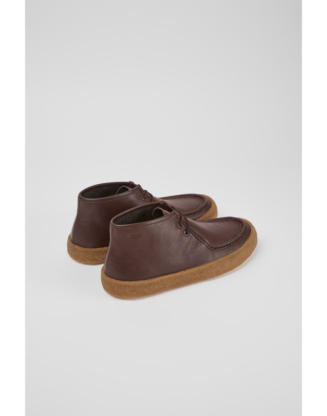 캠퍼 캠퍼 Bark 남성 레더 앵클부츠 K300363-006 BROWN 브라운 착용컷