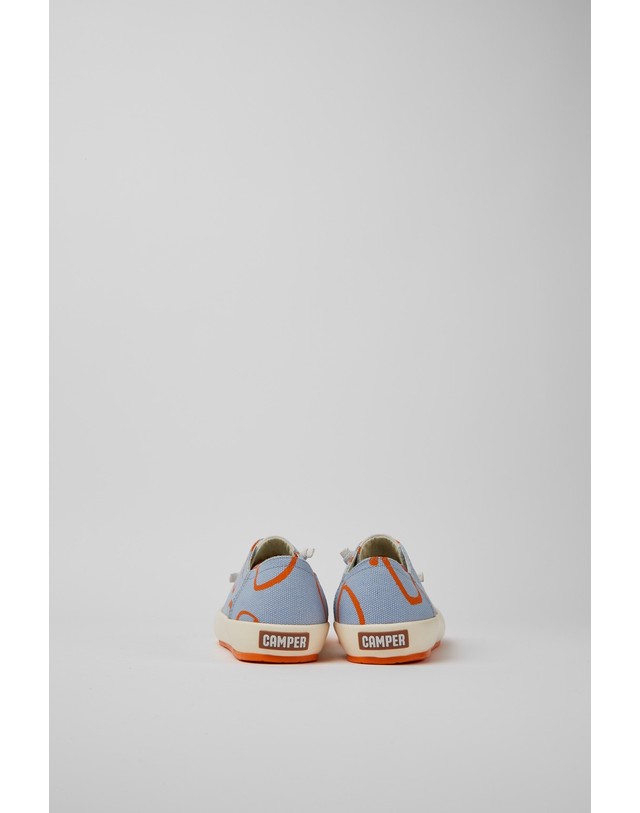 캠퍼 캠퍼 페우 람블라 여성 코튼 스니커즈 21897-075 BLUE 멀티컬러 착용컷
