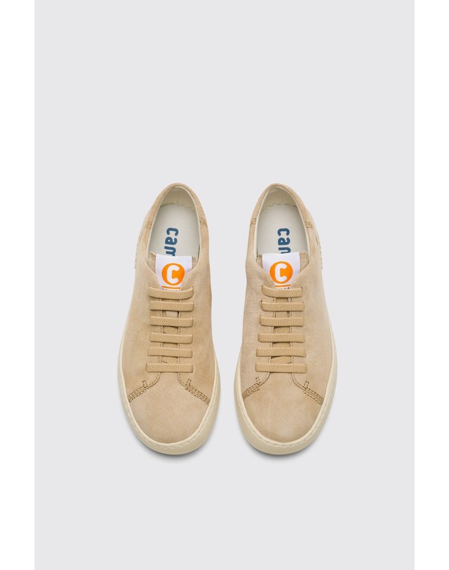 캠퍼 캠퍼 페우 투어링 여성 스니커즈 K200877-019 BEIGE 베이지 착용컷