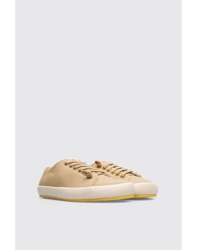 캠퍼 캠퍼 페우 람블라 코튼 스니커즈 21897-059 BEIGE 베이지 착용컷