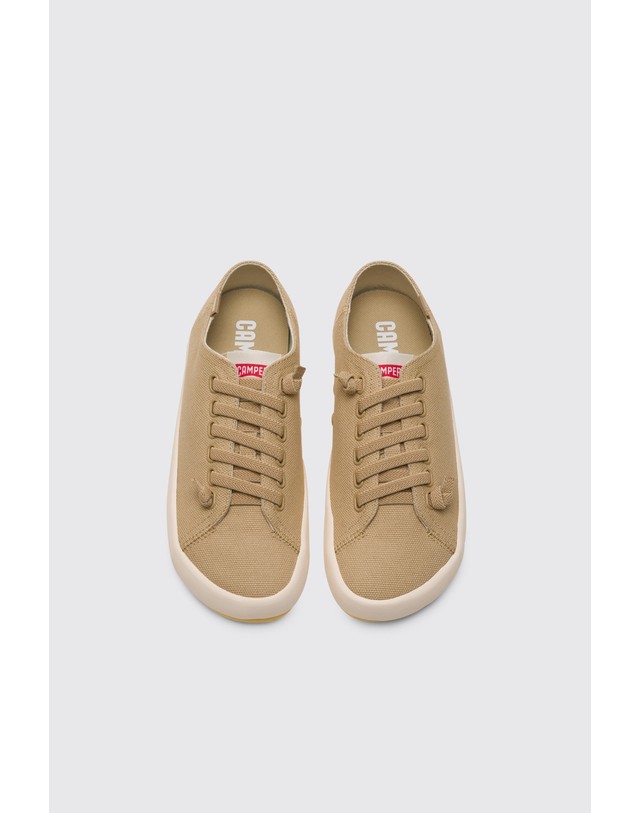 캠퍼 캠퍼 페우 람블라 코튼 스니커즈 21897-059 BEIGE 베이지 착용컷