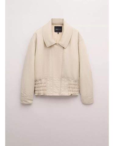 망고 오버핏 셔링 크롭 자켓 27034442_06 GRIS CLARO/PASTEL