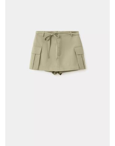 망고 카고 포켓 반바지 37091375_37 KHAKI
