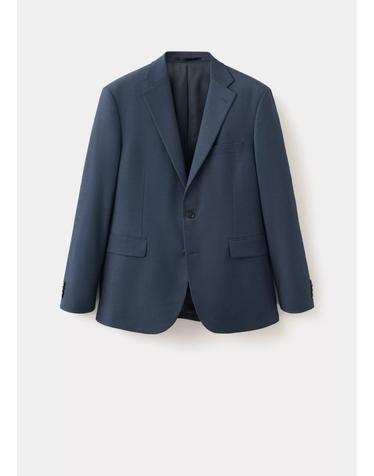 망고 레귤러핏 런던 테일러드 자켓 37041408_54 AZUL INDIGO