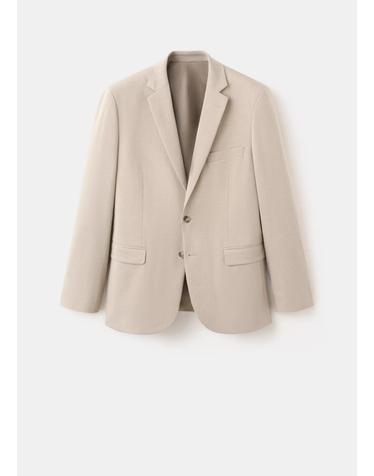 망고 슈퍼 슬림핏 테일러드 재킷 37041365_08 BEIGE
