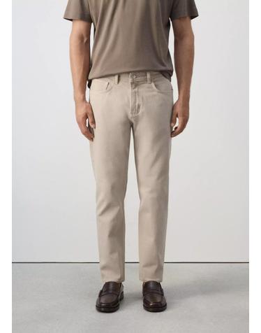 망고 크롭 테이퍼드핏 청바지 37082906_08 BEIGE