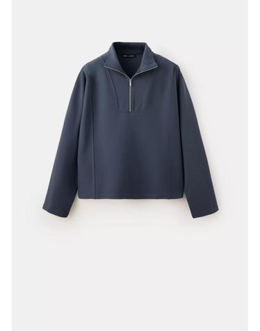 망고 하프집업 하이넥 스웨트셔츠 37094074_52 AZUL