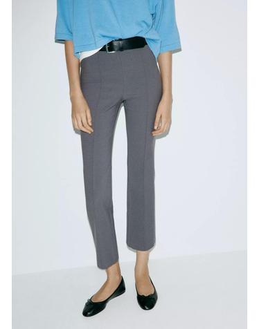 망고 하이웨이스트 크롭 슬림 팬츠 37044473_95 GRIS ANTRACITA