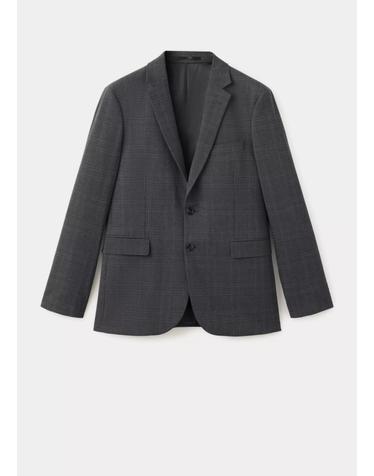 망고 슈퍼 슬림핏 테일러드 재킷 37015157_96 GRIS OSCURO VIGORE
