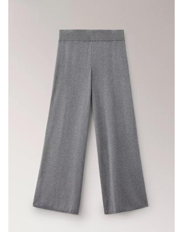 망고 소프트 순면 스트레이트 와이드 팬츠 37051439_92 GRIS