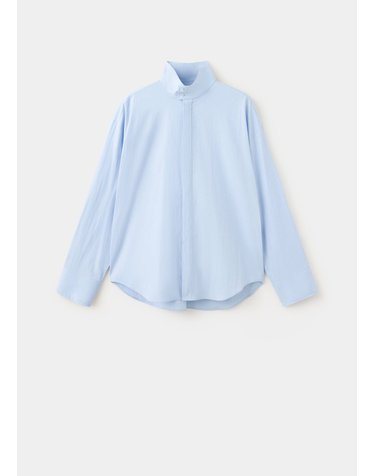 망고 오버핏 퍼넬넥 긴팔 셔츠 37085879_52 AZUL
