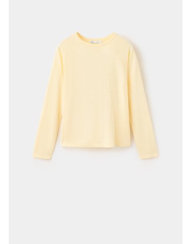 망고 백 스트랩 라운드넥 니트 탑 37015898_11 AMARILLO PASTEL