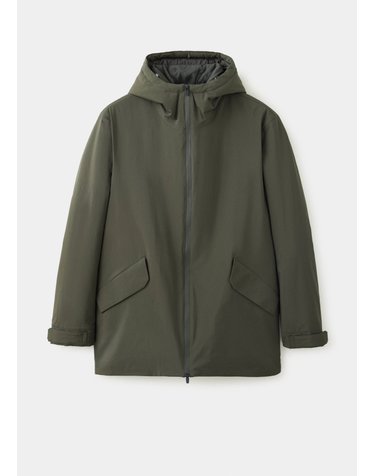 망고 발수 패커블 후드 패딩 파카 37056722_39 VERDE OSCURO