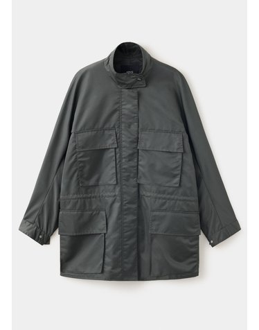 망고 패딩 안감 하이넥 멀티포켓 파카 37086740_92 GRIS