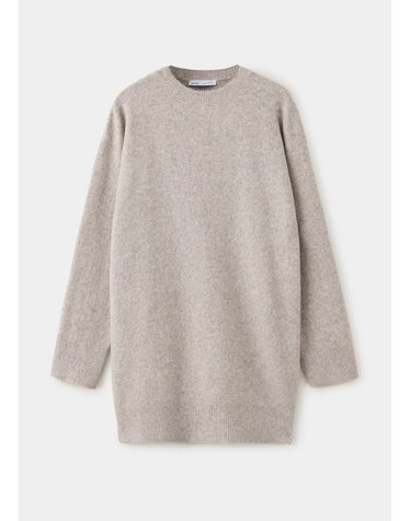 망고 라운드넥 니트 미니 원피스 37067774_06 GRIS CLARO/PASTEL