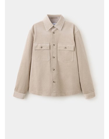 망고 코듀로이 패치포켓 오버셔츠 37087920_06 GRIS CLARO/PASTEL