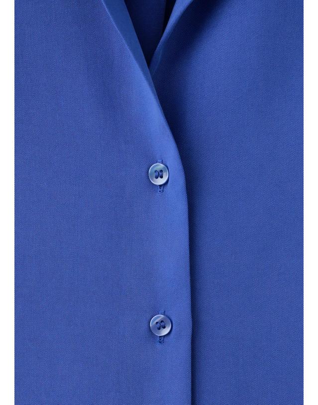 망고 망고 리오셀 반팔 셔츠 37081337_52 AZUL 블루 착용컷