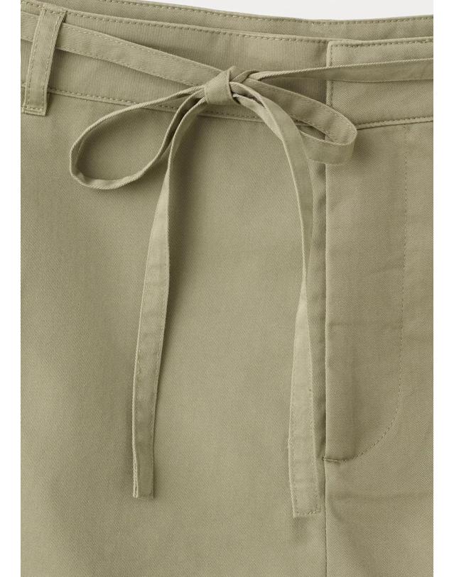 망고 망고 카고 포켓 반바지 37091375_37 KHAKI 카키 착용컷