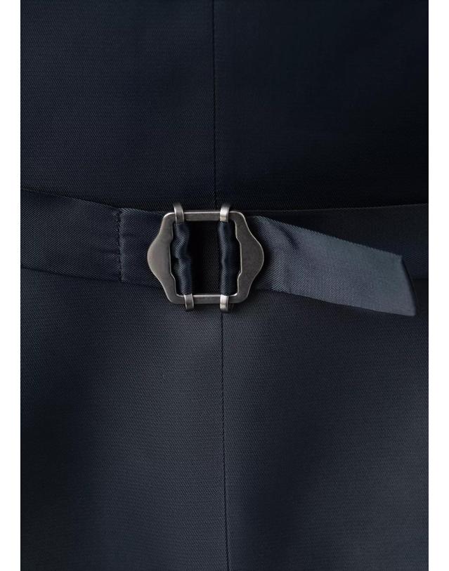 망고 망고 100% 울 브이넥 수트 베스트 37041416_56 AZUL MARINO 네이비 착용컷