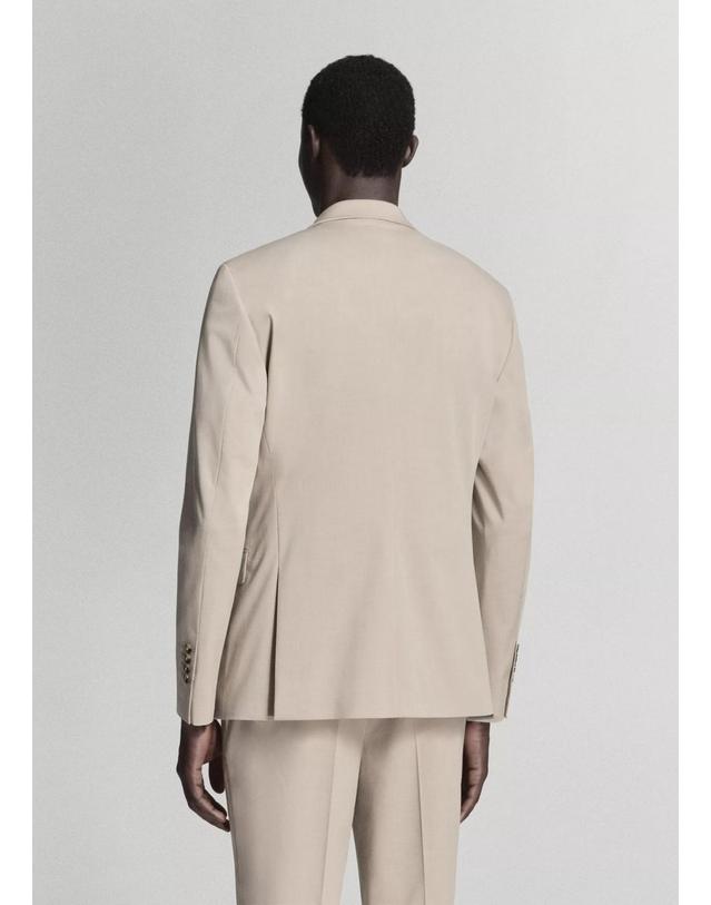 망고 망고 슈퍼 슬림핏 테일러드 재킷 37041365_08 BEIGE 베이지 착용컷