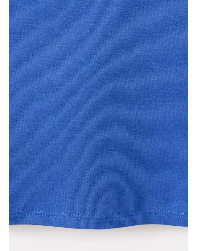 망고 망고 보트넥 슬림핏 민소매 탑 37074074_52 AZUL 블루 착용컷