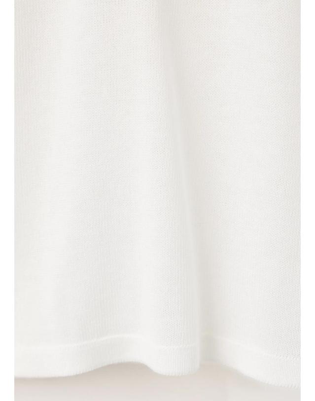 망고 망고 레이스 디테일 긴팔 니트 탑 37034109_01 BLANCO 화이트 착용컷