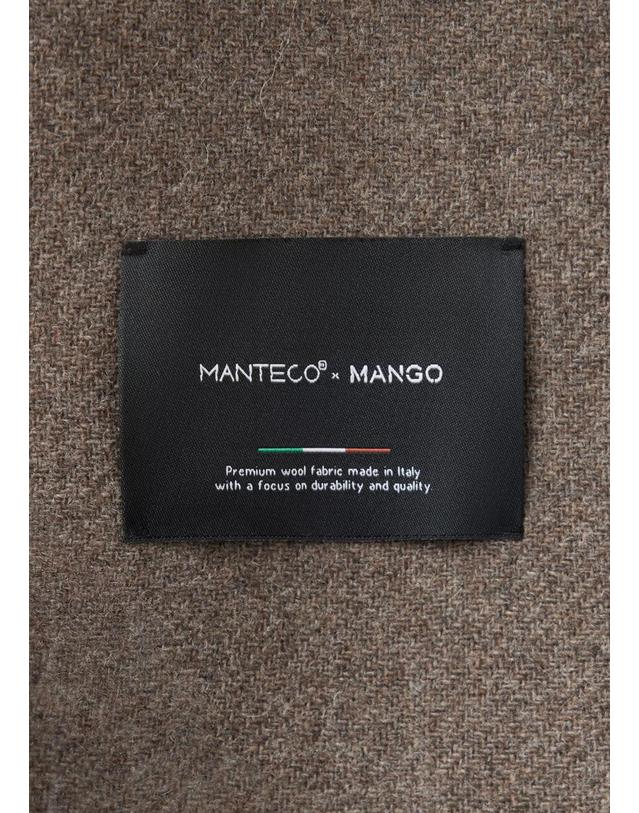 망고 망고 레귤러핏 벨트 롱 코트 37047805_35 MARRON MEDIO 초콜릿 착용컷