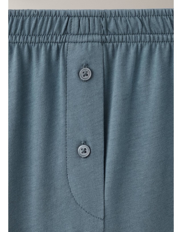 망고 망고 순면 스트레이트 파자마 팬츠 37062914_52 AZUL 블루 착용컷