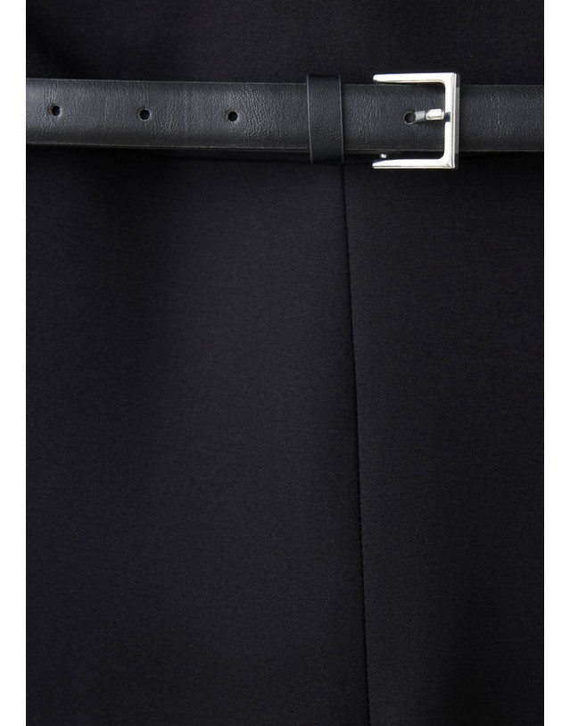 망고 망고 민소매 러플 벨트 롱 점프수트 37065852_99 NEGRO 블랙 착용컷
