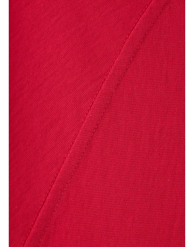 망고 망고 라운드넥 래글런 긴팔 티셔츠 37027816_70 ROJO 레드 착용컷