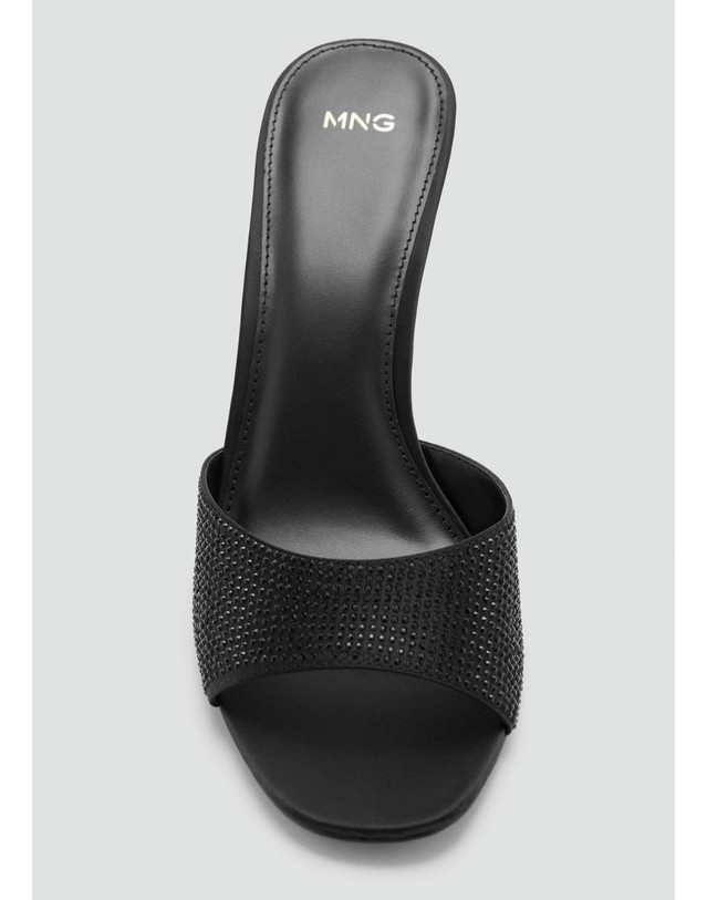 망고 망고 글리터 오픈토 힐 뮬 샌들 37095984_99 NEGRO 블랙 착용컷