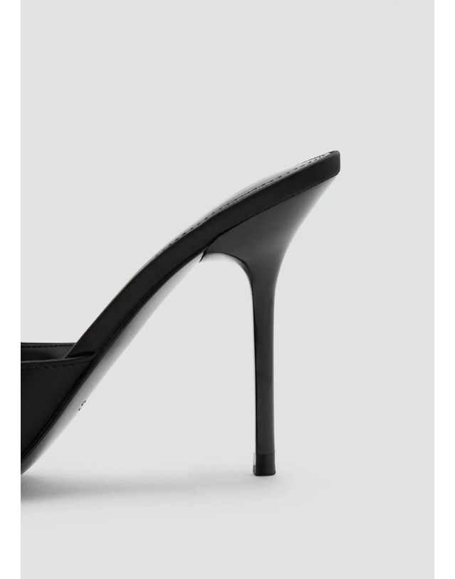 망고 망고 라운드 오픈토 하이힐 샌들 37087774_99 NEGRO 블랙 착용컷
