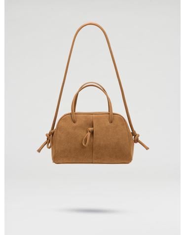 올랜드 탑핸들 사첼 미니 브루클린 백 57154212823375 SUEDE - BROWN