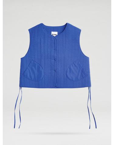 올랜드 블루 퀼팅 베스트 54932798636367 COBALT BLUE