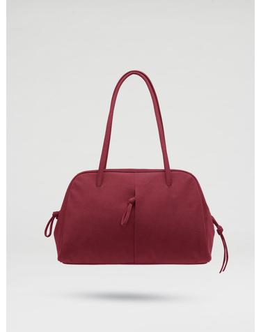 올랜드 프리미엄 비건레더 브루클린 백 57154191589711 SUEDE - CHERRY RED